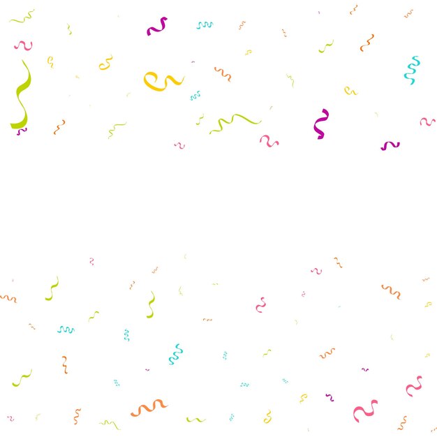 Plantilla de diseño de concepto de confeti vacaciones feliz día fondo blanco celebración ilustración vectorial