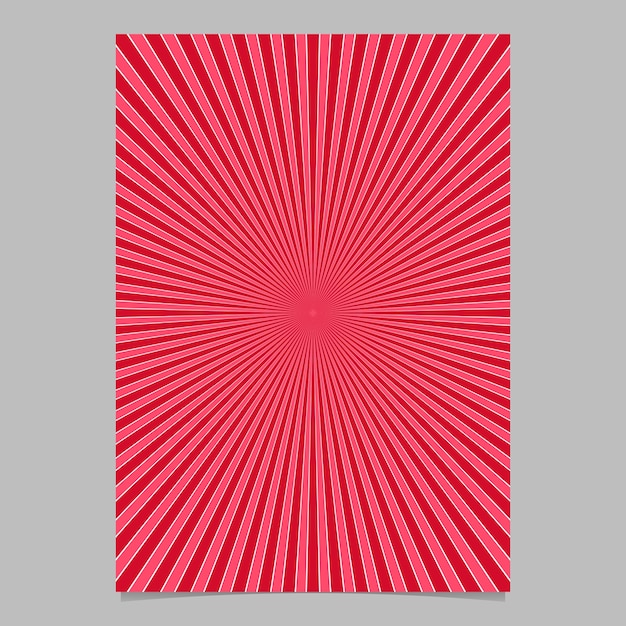 Vector gratuito plantilla de diseño de folleto abstracto sunburst