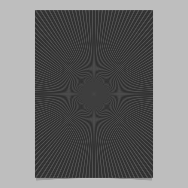 Plantilla de diseño de folleto abstracto sunburst