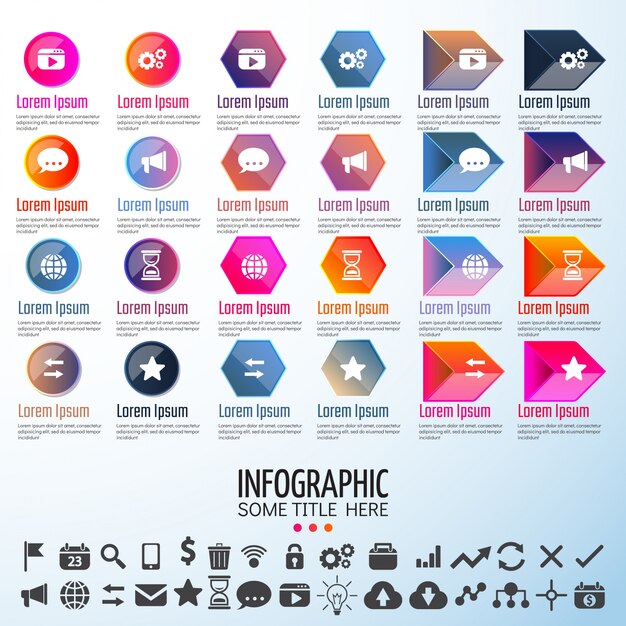 Plantilla de diseño de Infographics
