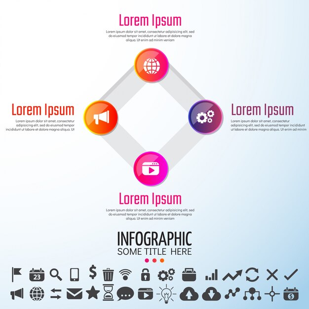 Plantilla de diseño de Infographics