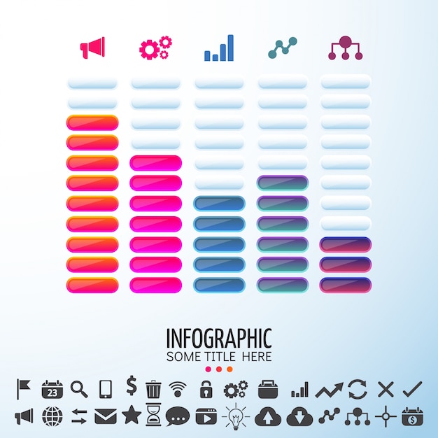 Vector gratuito plantilla de diseño de infographics