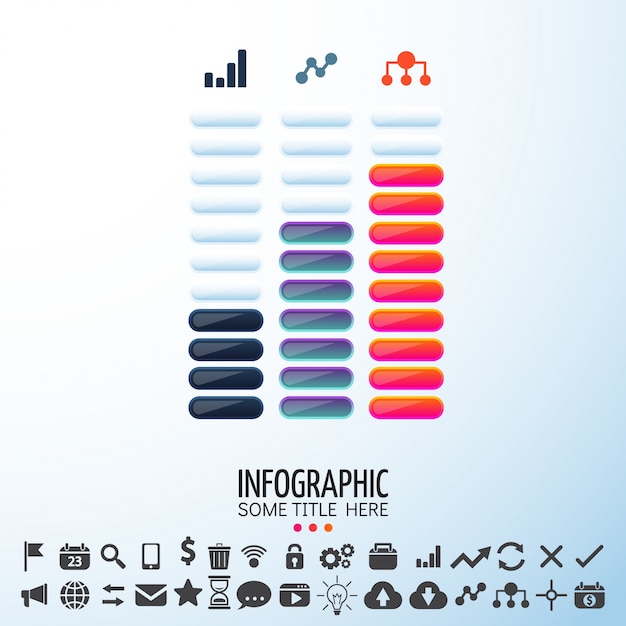 Plantilla de diseño de Infographics