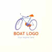 Vector gratuito plantilla de diseño de logo de bicicleta