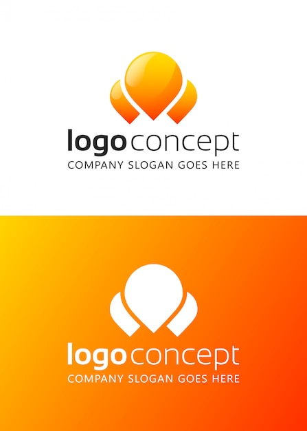 Plantilla de diseño de logotipo abstracto creativo.