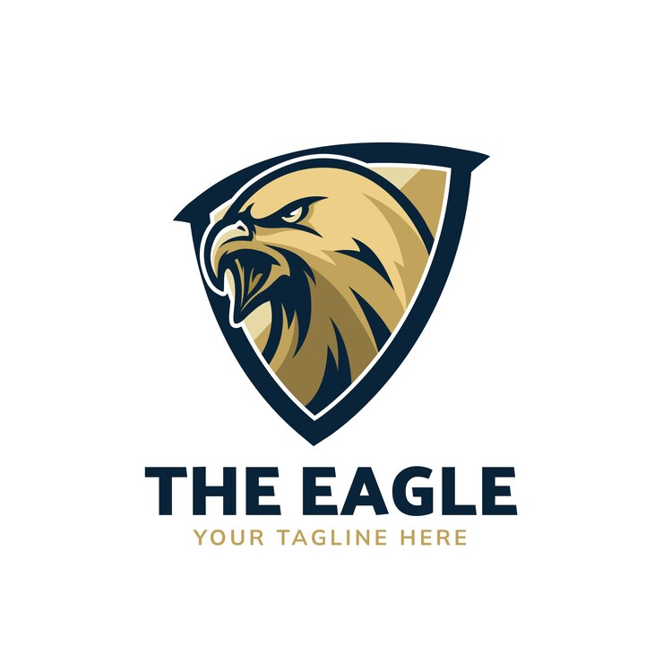 Vector gratuito plantilla de diseño de logotipo de águila