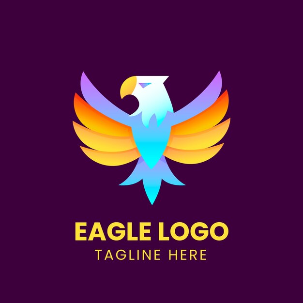 Plantilla de diseño de logotipo de águila