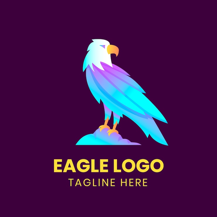 Vector gratuito plantilla de diseño de logotipo de águila