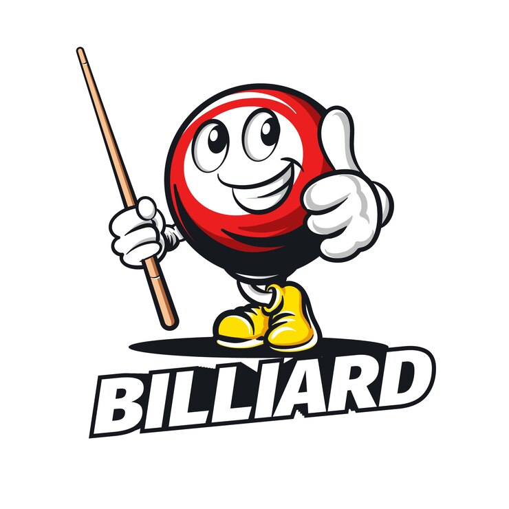 Vector gratuito plantilla de diseño de logotipo de billar