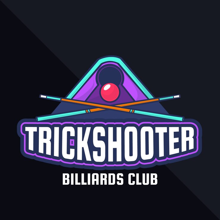 Vector gratuito plantilla de diseño de logotipo de billar