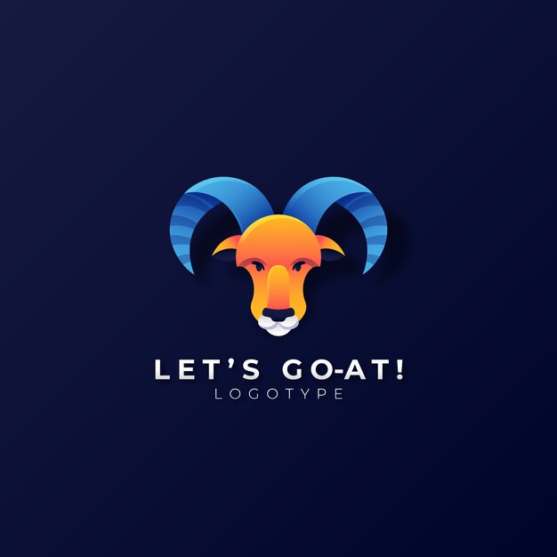 plantilla de diseño de logotipo de cabra