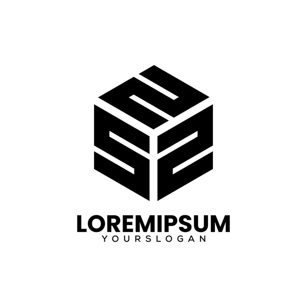 plantilla de diseño del logotipo de la caja de cartas