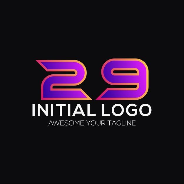 Plantilla de diseño de logotipo de color número 29 moderno
