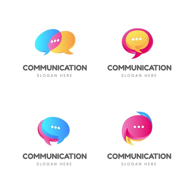 Plantilla de diseño de logotipo de comunicación