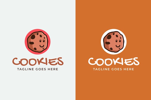 Plantilla de diseño de logotipo de cookies