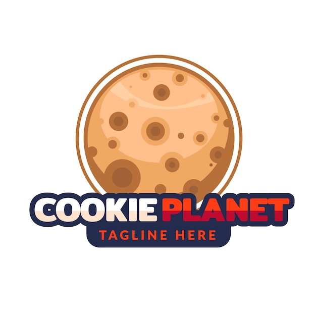 Plantilla de diseño de logotipo de cookies