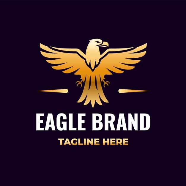 Plantilla de diseño de logotipo de Eagle