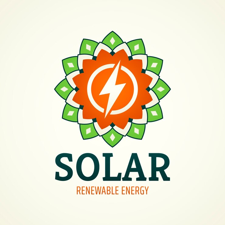 Vector gratuito plantilla de diseño de logotipo de energía renovable degradado
