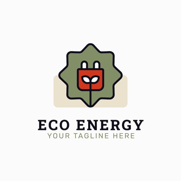 Vector gratuito plantilla de diseño de logotipo de energía renovable