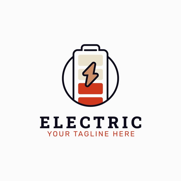 Plantilla de diseño de logotipo de energía