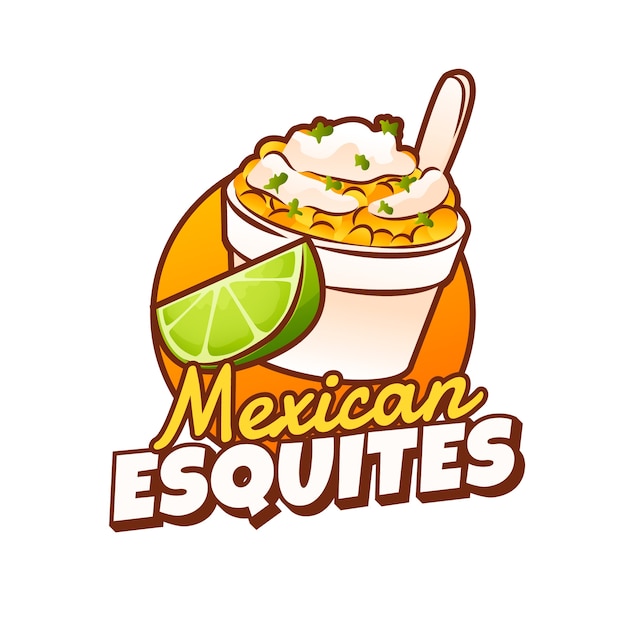 Plantilla de diseño de logotipo de esquites