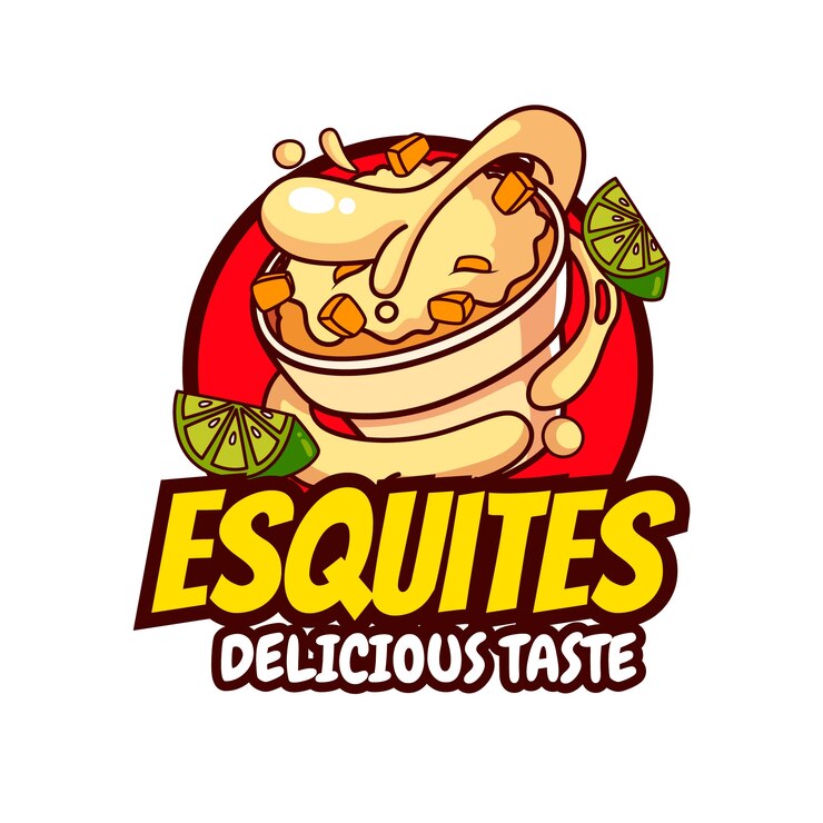 Vector gratuito plantilla de diseño de logotipo de esquites