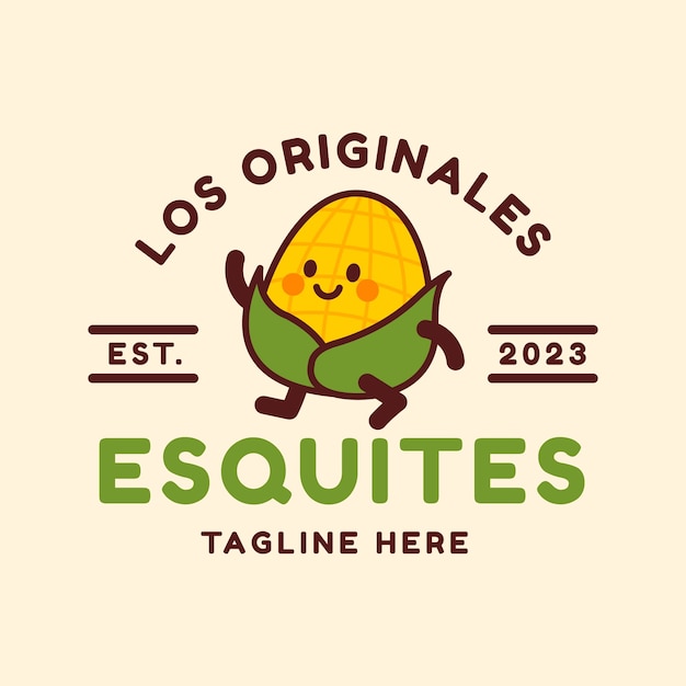 Plantilla de diseño de logotipo de esquites