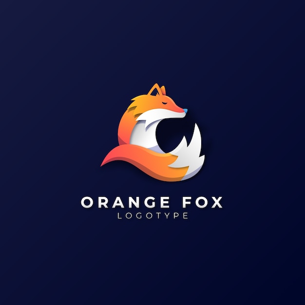 plantilla de diseño del logotipo de Fox