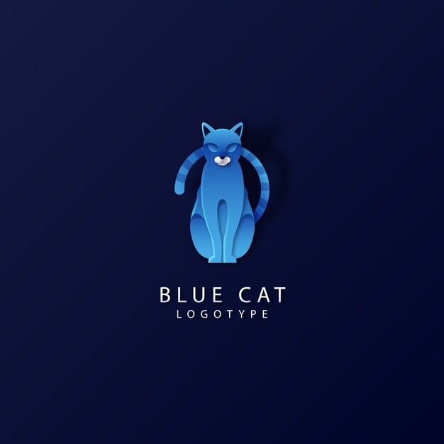 plantilla de diseño del logotipo de gato