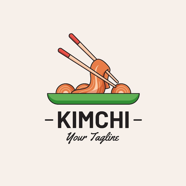 Plantilla de diseño de logotipo de kimchi