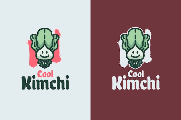 Vector gratuito plantilla de diseño de logotipo de kimchi