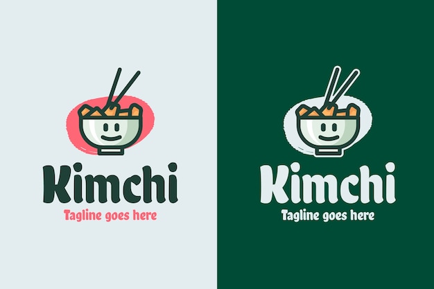 Plantilla de diseño de logotipo de kimchi
