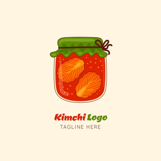Plantilla de diseño de logotipo de kimchi