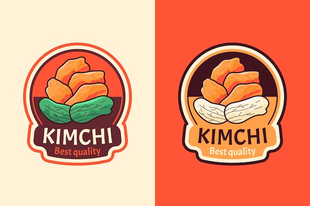 Plantilla de diseño de logotipo de kimchi