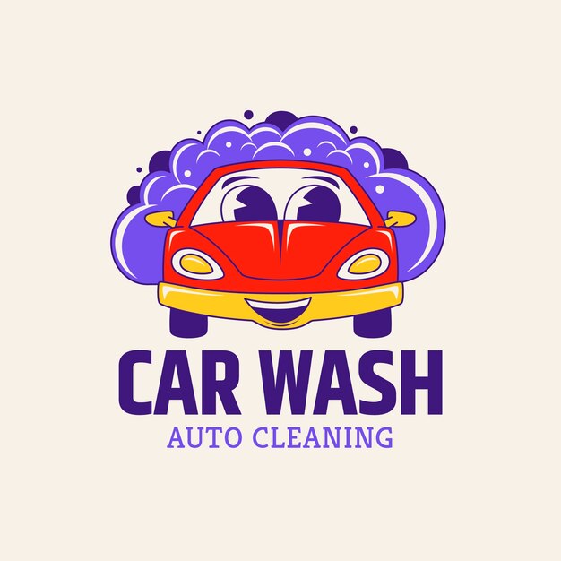 plantilla de diseño de logotipo de lavado de autos