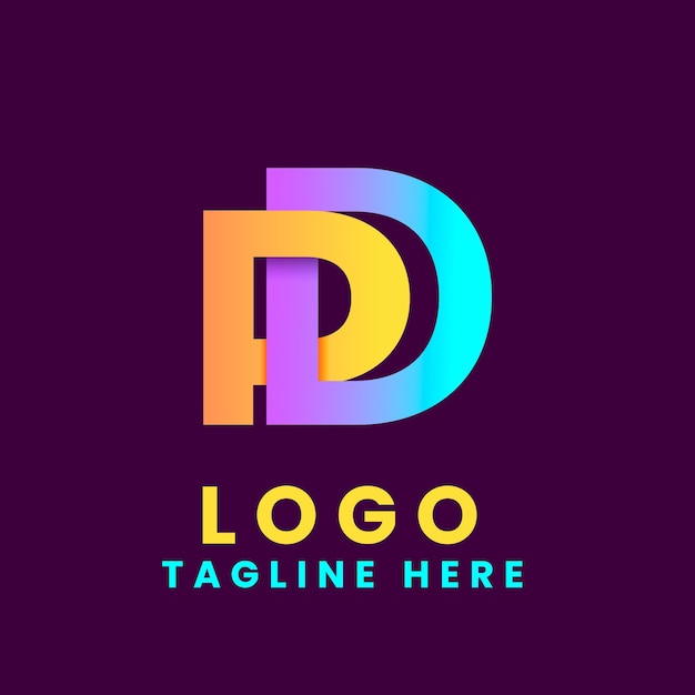 plantilla de diseño del logotipo de la letra monograma