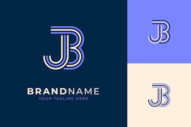 plantilla de diseño del logotipo de la letra monograma