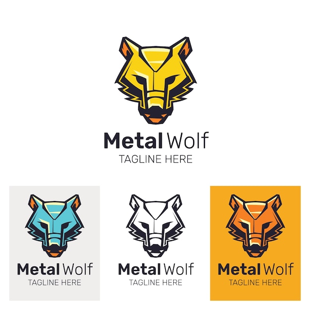 Vector gratuito plantilla de diseño de logotipo de lobo