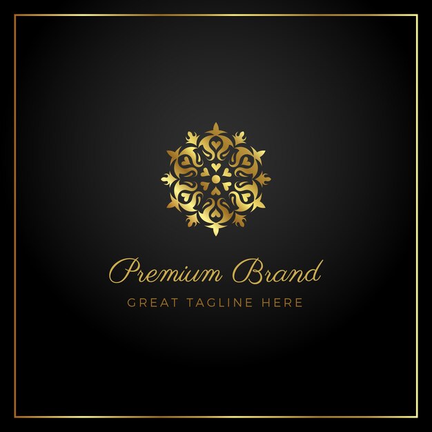 plantilla de diseño de logotipo de lujo