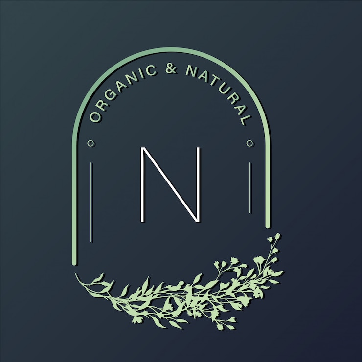 Plantilla de diseño de logotipo natural para branding, identidad corporativa.