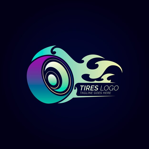 plantilla de diseño del logotipo de la tienda de neumáticos