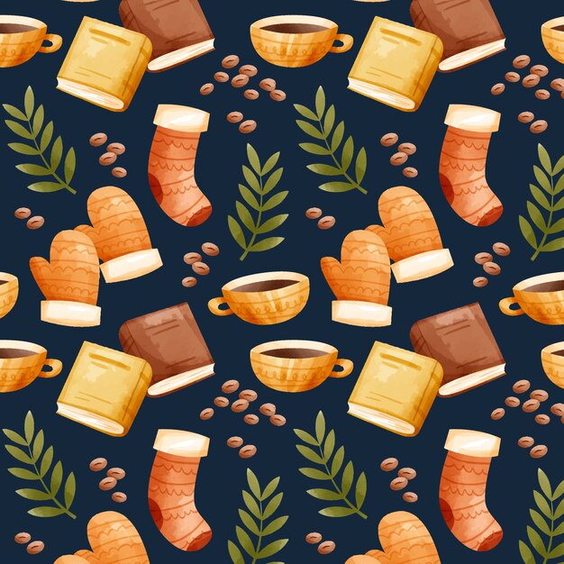 Plantilla de diseño de patrón de colores A/W