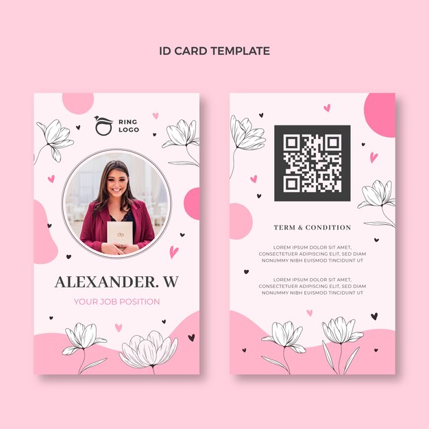 Plantilla de diseño de planificador de bodas de diseño plano dibujado a mano