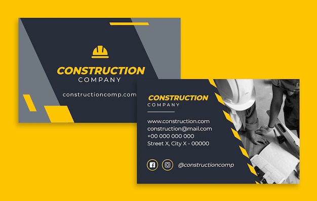 plantilla de diseño de tarjetas de visita de la empresa