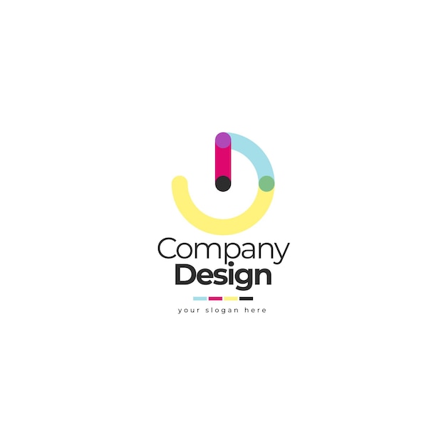 Plantilla editorial de logotipo de diseño