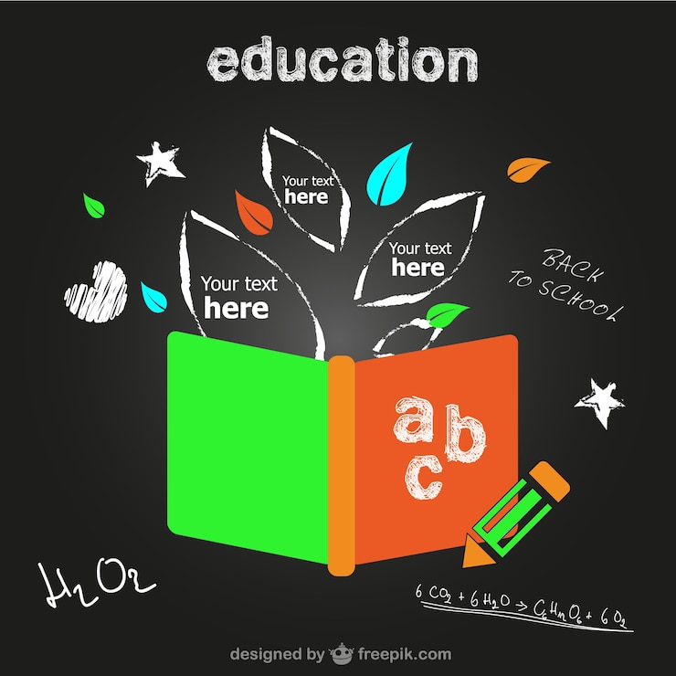 Vector gratuito plantilla de educación