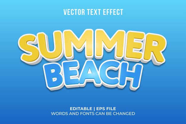 Plantilla de efecto de texto 3d editable