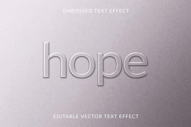Plantilla de efecto de texto editable en relieve fondo texturizado de papel gris