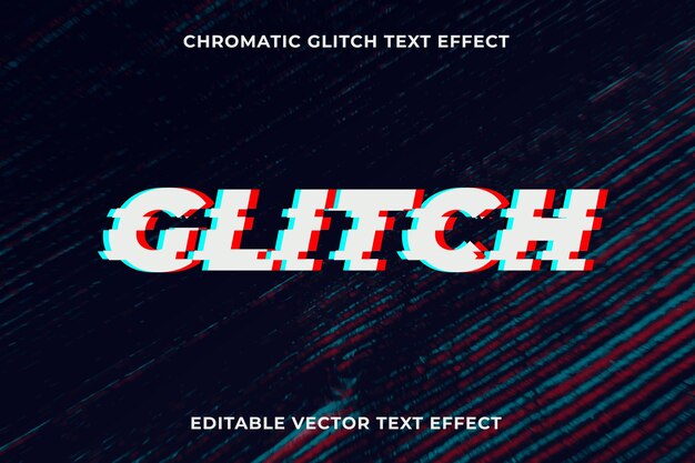 Plantilla de efecto de texto de error editable