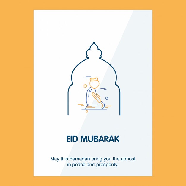 Plantilla de Eid Mubarak